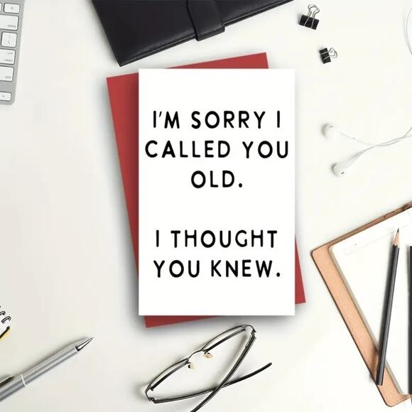 Birthday, Funny Card - 8" x 5" - Picture 3 of 5